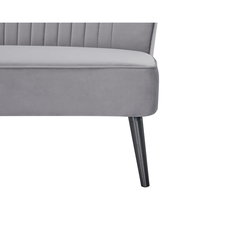 Causeuse rembourrée, Canapé compact 2 places, Style salon moderne, Cadre solide