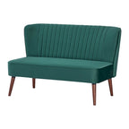 Causeuse rembourrée, Canapé compact 2 places, Style salon moderne, Cadre solide