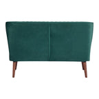 Causeuse rembourrée, Canapé compact 2 places, Style salon moderne, Cadre solide