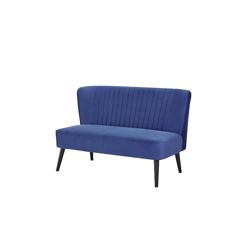 Causeuse rembourrée, Canapé compact 2 places, Style salon moderne, Cadre solide