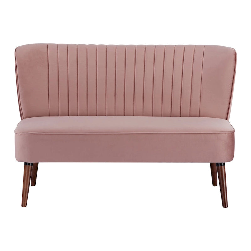Causeuse rembourrée, Canapé compact 2 places, Style salon moderne, Cadre solide