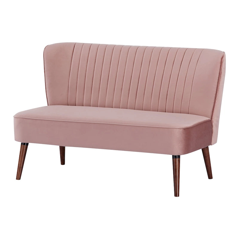 Causeuse rembourrée, Canapé compact 2 places, Style salon moderne, Cadre solide