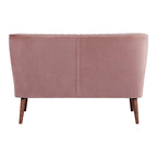Causeuse rembourrée, Canapé compact 2 places, Style salon moderne, Cadre solide