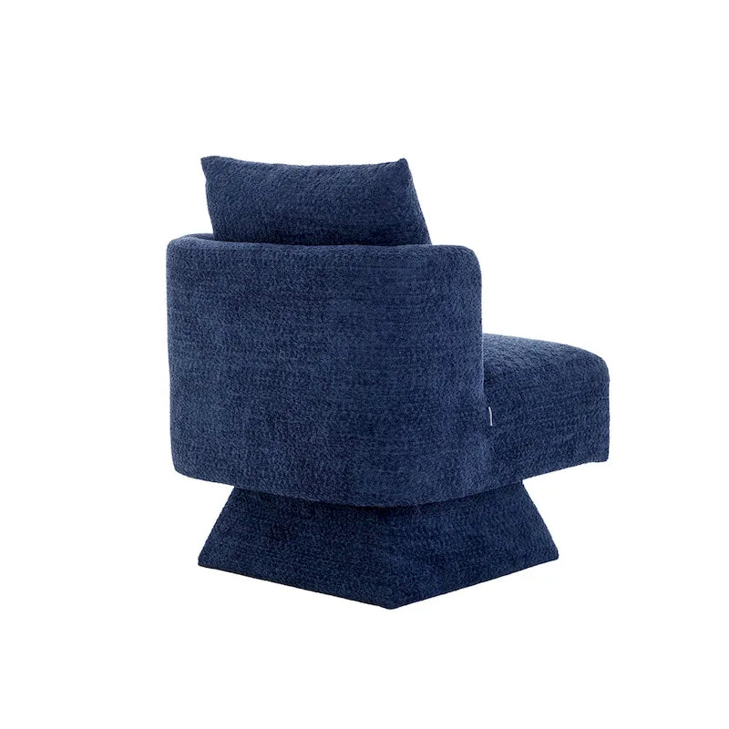 Fauteuils pivotants à 360 degrés en chenille pour salon et chambre à coucher