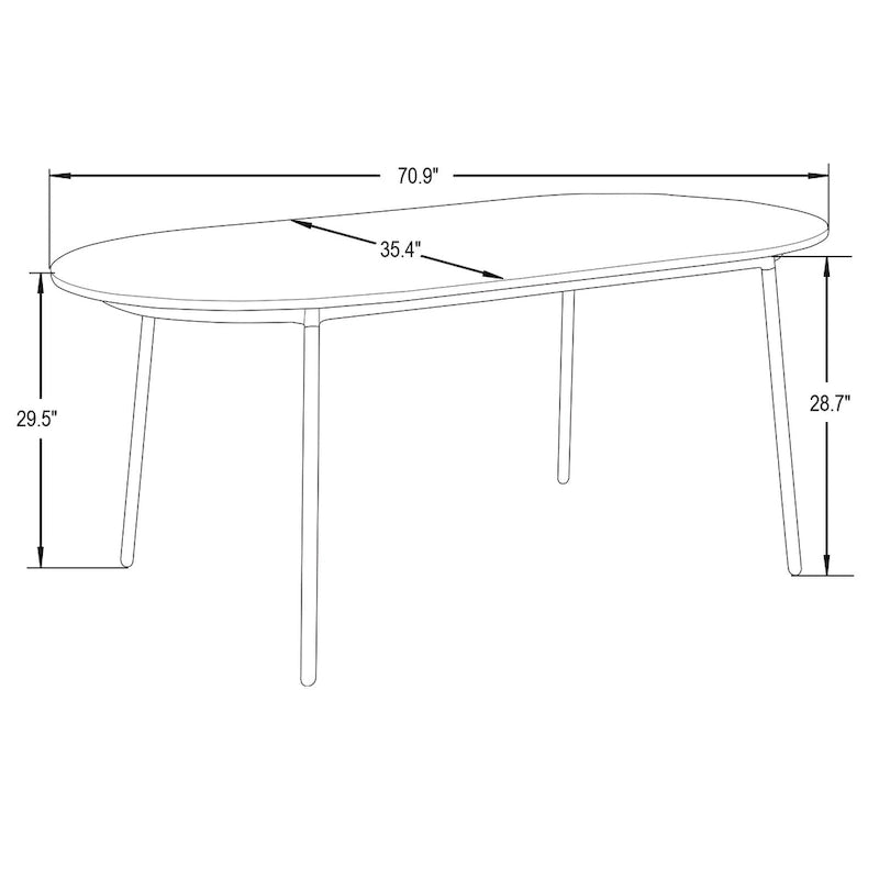 Ensemble de salle à manger 7 pièces, cadre en acier noir, table rectangulaire avec 6 chaises, style industriel moderne
