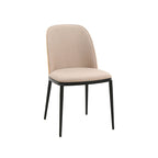 Ensemble de salle à manger 7 pièces, cadre en acier noir, table rectangulaire avec 6 chaises, style industriel moderne