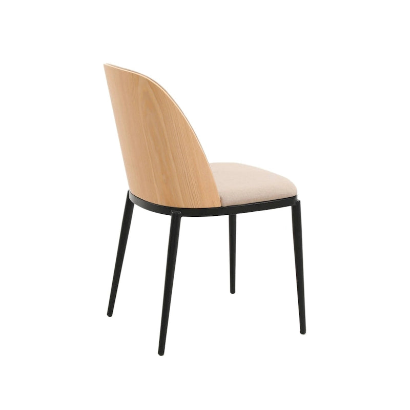 Ensemble de salle à manger 7 pièces, cadre en acier noir, table rectangulaire avec 6 chaises, style industriel moderne