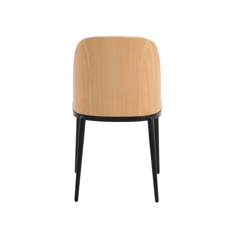 Ensemble de salle à manger 7 pièces, cadre en acier noir, table rectangulaire avec 6 chaises, style industriel moderne