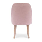 Chaise d'appoint rembourrée en polyester bouclé - Résistante à l'eau et aux taches