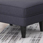 Ensemble fauteuil club et ottoman, fauteuil d'appoint rembourré avec repose-pieds, salon