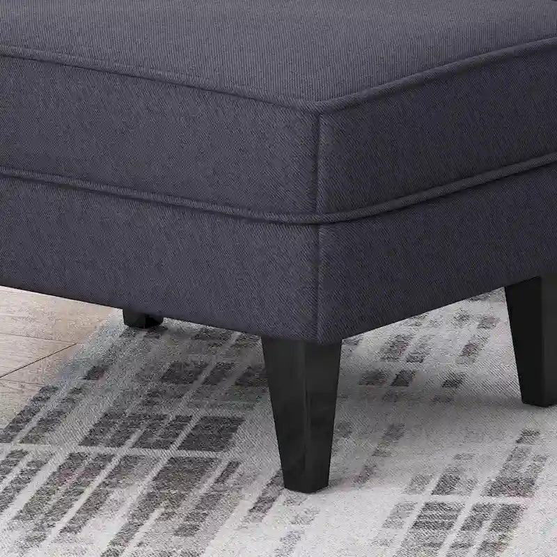 Ensemble fauteuil club et ottoman, fauteuil d'appoint rembourré avec repose-pieds, salon