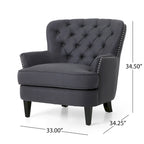 Ensemble fauteuil club et ottoman, fauteuil d'appoint rembourré avec repose-pieds, salon