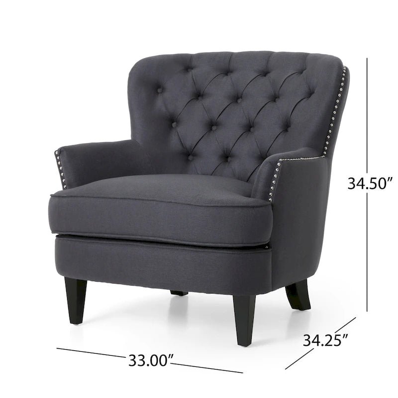 Ensemble fauteuil club et ottoman, fauteuil d'appoint rembourré avec repose-pieds, salon