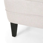 Ensemble fauteuil club et ottoman, fauteuil d'appoint rembourré avec repose-pieds, salon