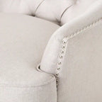 Ensemble fauteuil club et ottoman, fauteuil d'appoint rembourré avec repose-pieds, salon