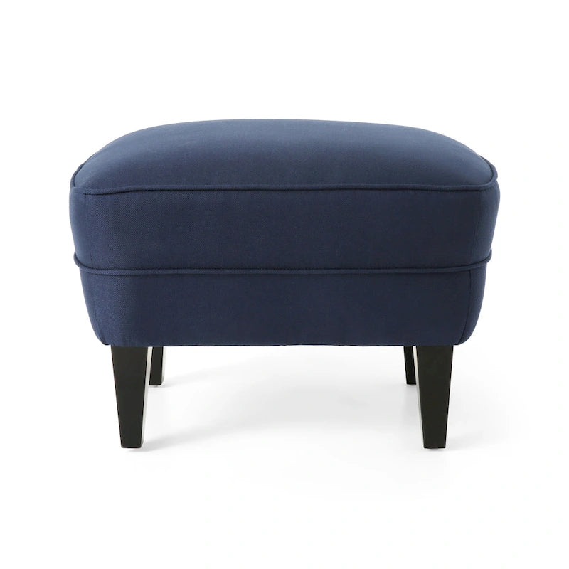 Ensemble fauteuil club et ottoman, fauteuil d'appoint rembourré avec repose-pieds, salon