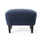 Ensemble fauteuil club et ottoman, fauteuil d'appoint rembourré avec repose-pieds, salon
