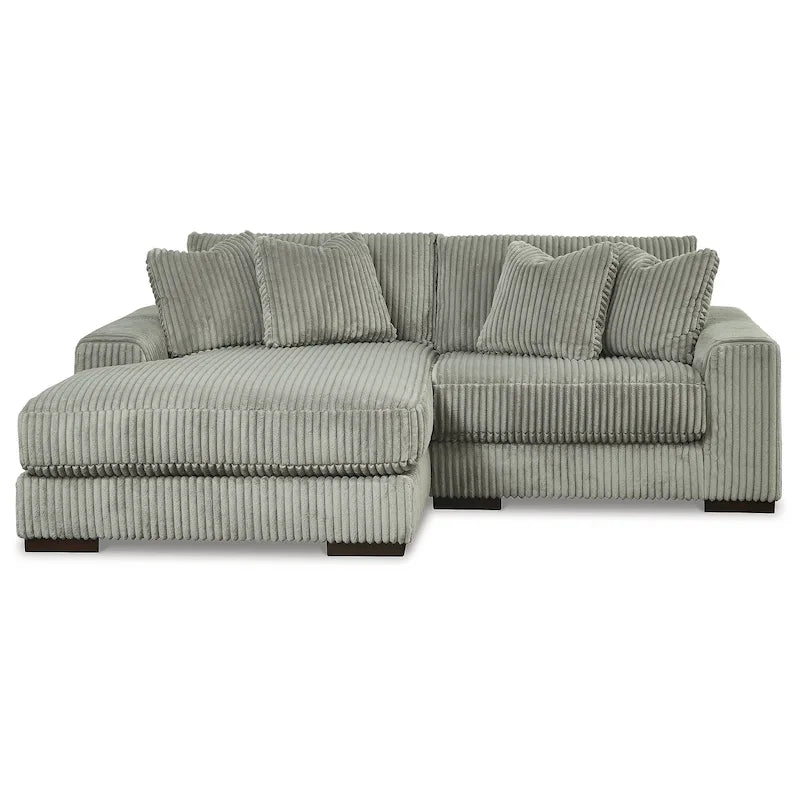 Canapé sectionnel 2 places avec méridienne, 102"L x 70"P x 38"H, rembourré pour salon