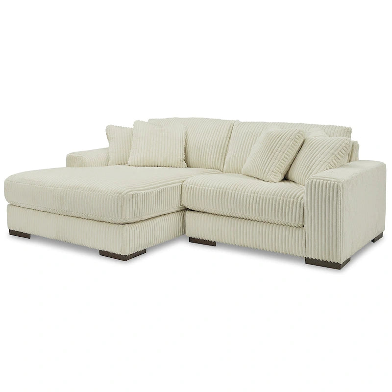 Canapé sectionnel 2 places avec méridienne, 102"L x 70"P x 38"H, rembourré pour salon