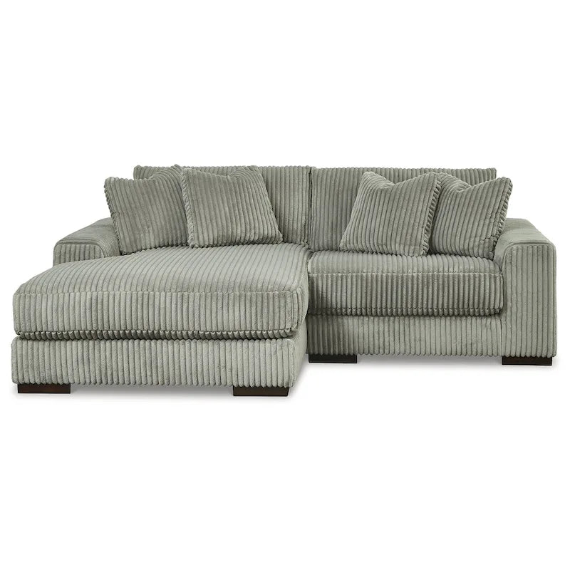 Canapé sectionnel 2 places avec méridienne, 102"L x 70"P x 38"H, rembourré pour salon