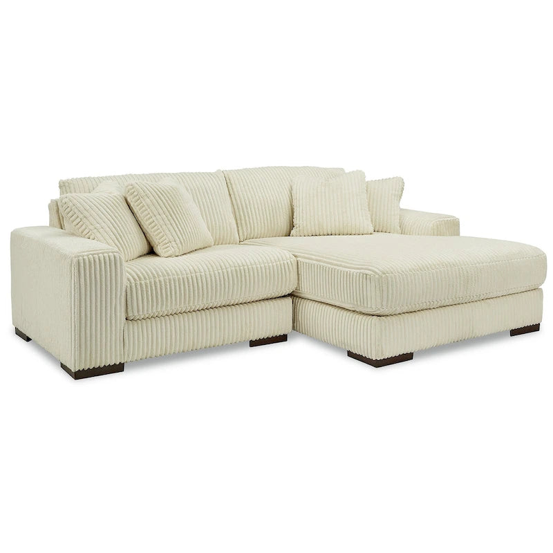 Canapé sectionnel 2 places avec méridienne, 102"L x 70"P x 38"H, rembourré pour salon