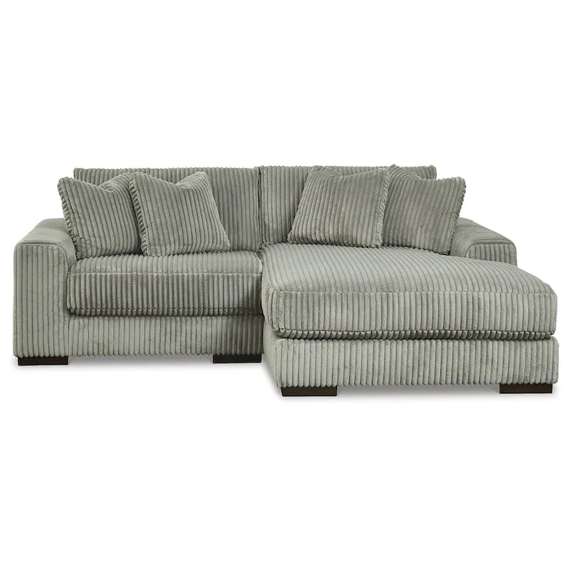 Canapé sectionnel 2 places avec méridienne, 102"L x 70"P x 38"H, rembourré pour salon