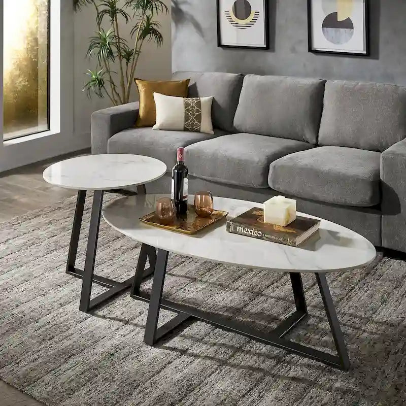 Ensemble table de salle à manger en pierre frittée, plateau brillant, piètement en métal gris, style moderne, 4-6 places