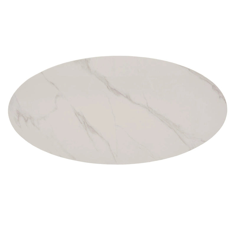 Ensemble table de salle à manger en pierre frittée, plateau brillant, piètement en métal gris, style moderne, 4-6 places
