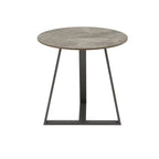 Ensemble table de salle à manger en pierre frittée, plateau brillant, piètement en métal gris, style moderne, 4-6 places