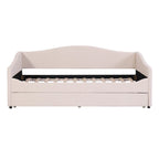 Lit de repos rembourré en molleton Teddy pour lits jumeaux avec lumière, gigogne