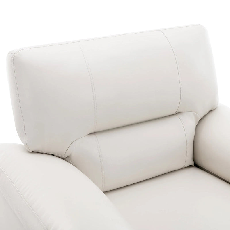 Fauteuil d'appoint en similicuir, structure solide, capitonné, salon moderne
