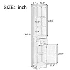 Tour de rangement pour linge de maison, armoire de salle de bain haute avec tiroir en MDF et étagère réglable