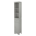 Tour de rangement pour linge de maison, armoire de salle de bain haute avec tiroir en MDF et étagère réglable