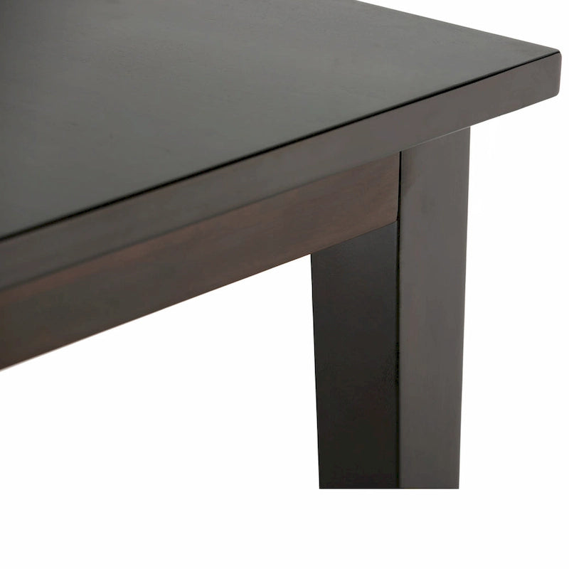 Ensemble de salle à manger transitionnel 9 pièces, table de 54 pouces avec 8 chaises Parson rembourrées