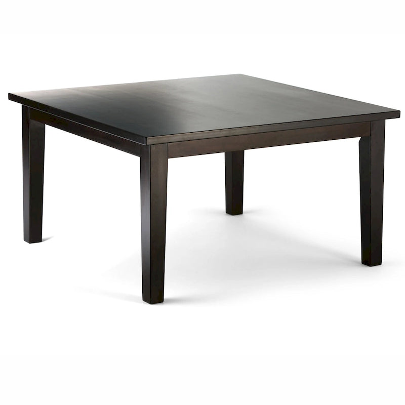 Ensemble de salle à manger transitionnel 9 pièces, table de 54 pouces avec 8 chaises Parson rembourrées