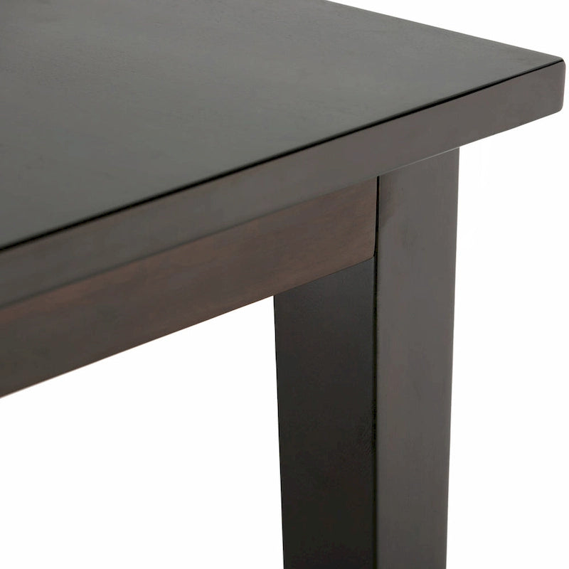 Ensemble de salle à manger transitionnel 9 pièces, table de 54 pouces avec 8 chaises Parson rembourrées