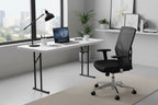 Table de formation pliable en plastique de 45,7 cm L x 182,9 cm P, surface blanche granitée