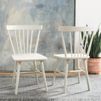 Ensemble de 2 chaises de salle à manger Spindle Farmhouse, 50,8 cm L x 50,8 cm P x 83,8 cm H, pieds en bois