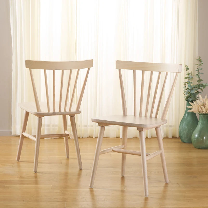 Ensemble de 2 chaises de salle à manger Spindle Farmhouse, 50,8 cm L x 50,8 cm P x 83,8 cm H, pieds en bois