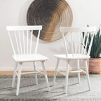 Ensemble de 2 chaises de salle à manger Spindle Farmhouse, 50,8 cm L x 50,8 cm P x 83,8 cm H, pieds en bois