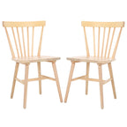 Ensemble de 2 chaises de salle à manger Spindle Farmhouse, 50,8 cm L x 50,8 cm P x 83,8 cm H, pieds en bois