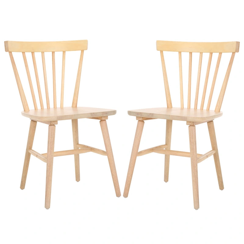 Ensemble de 2 chaises de salle à manger Spindle Farmhouse, 50,8 cm L x 50,8 cm P x 83,8 cm H, pieds en bois