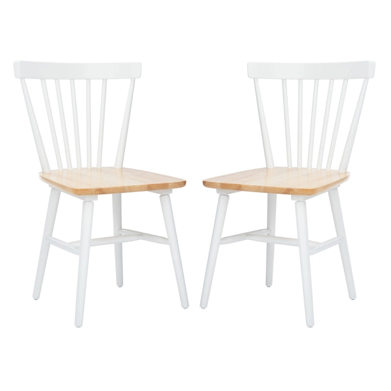 Ensemble de 2 chaises de salle à manger Spindle Farmhouse, 50,8 cm L x 50,8 cm P x 83,8 cm H, pieds en bois