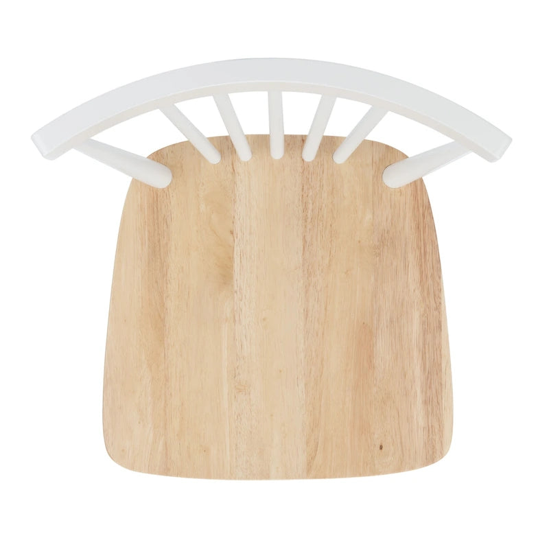 Ensemble de 2 chaises de salle à manger Spindle Farmhouse, 50,8 cm L x 50,8 cm P x 83,8 cm H, pieds en bois