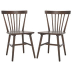 Ensemble de 2 chaises de salle à manger Spindle Farmhouse, 50,8 cm L x 50,8 cm P x 83,8 cm H, pieds en bois