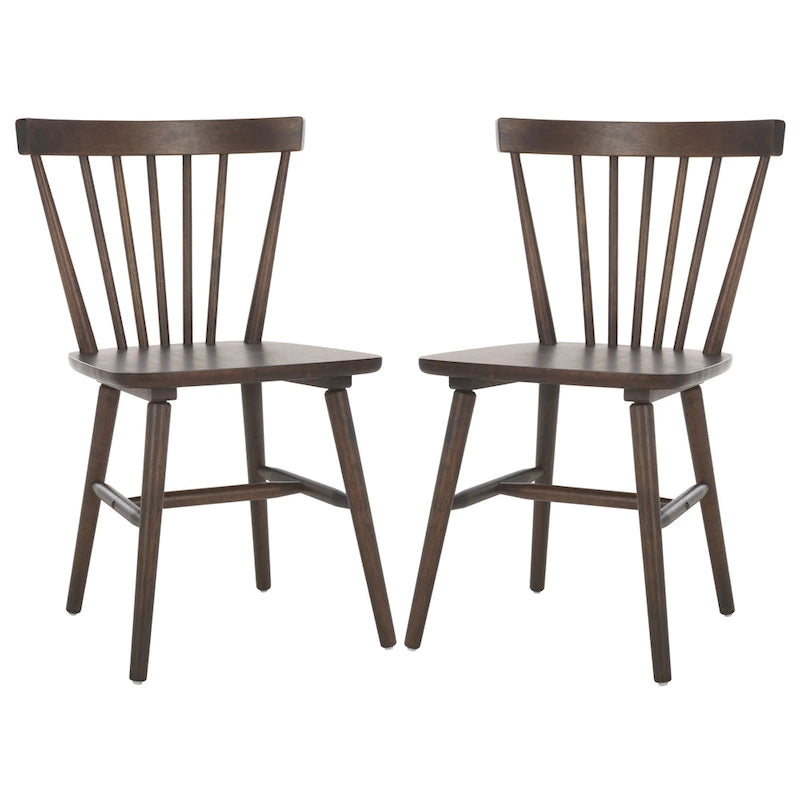 Ensemble de 2 chaises de salle à manger Spindle Farmhouse, 50,8 cm L x 50,8 cm P x 83,8 cm H, pieds en bois