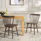 Ensemble de 2 chaises de salle à manger Spindle Farmhouse, 50,8 cm L x 50,8 cm P x 83,8 cm H, pieds en bois