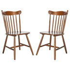 Lot de 2 chaises de salle à manger Windsor Spindleback, 43,2 cm L x 48,3 cm P x 86,4 cm H, cadre en bois
