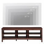 Meuble TV 70 pouces pour TV 75 pouces, console TV de centre de divertissement classique