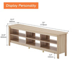 Meuble TV 70 pouces pour TV 75 pouces, console TV de centre de divertissement classique